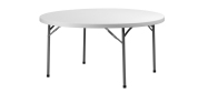 Rundt bord Zown Planet150  Ø150 cm plast med klapstel